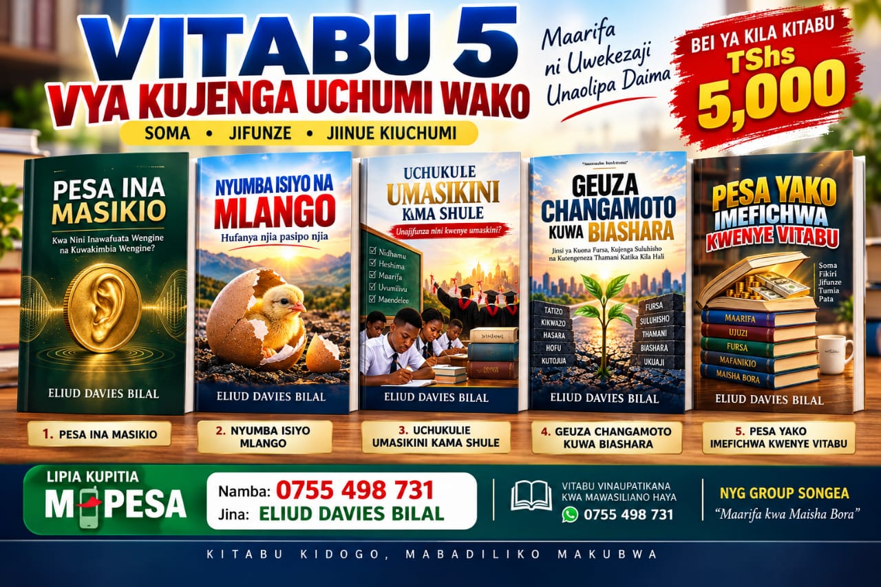 Vitabu 5 vya kujenga uchumi wako